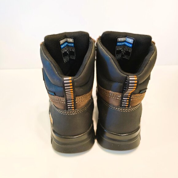 Ariat Work Men's Size 8D ASTM F2413-18 Brown Leather Steel Toe Waterproof Boots - Picture 5 of 10